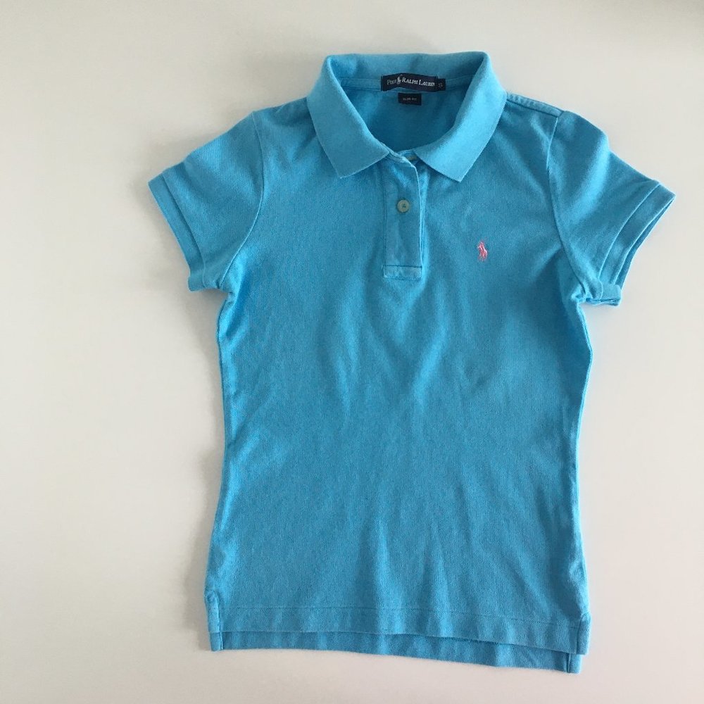 Polo byRalph Lauren Blue Slim Fit Polo Shirt Small